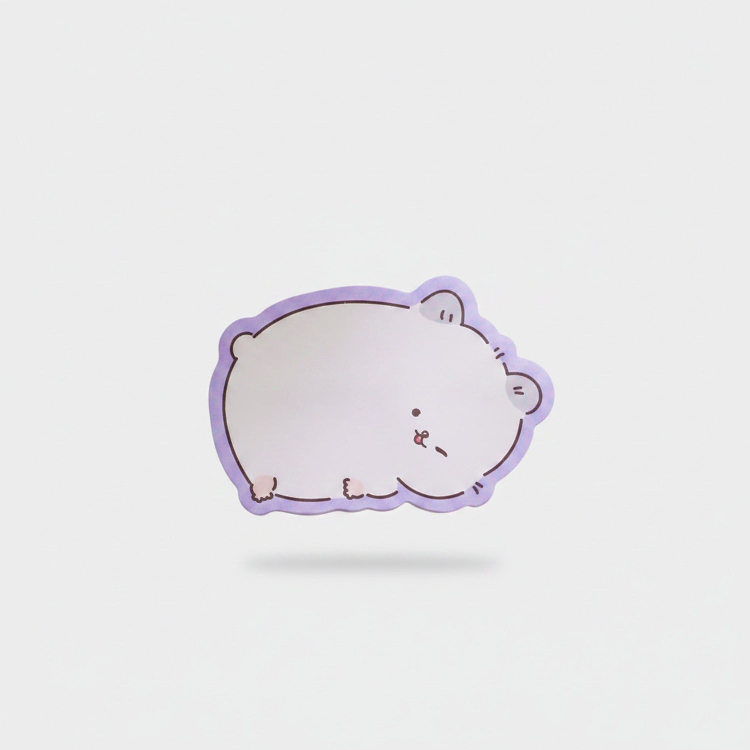 Cute Purple Bear Cloud Sticky Notes Pad
