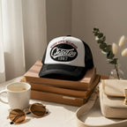 Chicago Windy City Trucker Cap Black White