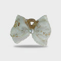 Cream Floral Lace Hair Claw With Pearl