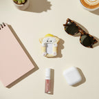 Cute Bread Bear Phone Charm Strap