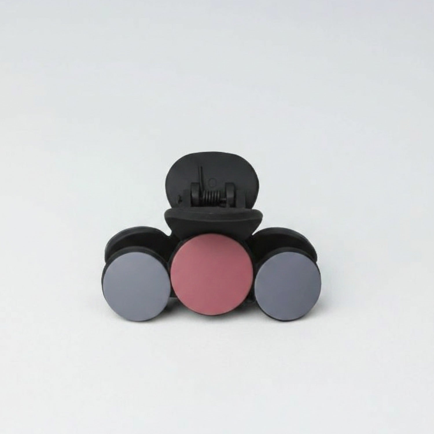 Tri-Sphere Hair Claw Clip - Pink & Cream