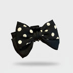 Black Polka Dot Hair Claw Clip