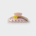 Rainbow Star Pink Pearl Hair Claw