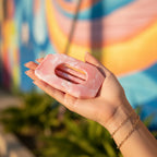 Pink Marble Hair Claw Clip