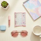 Holographic Star Spiral Notebook With Elastic Closure