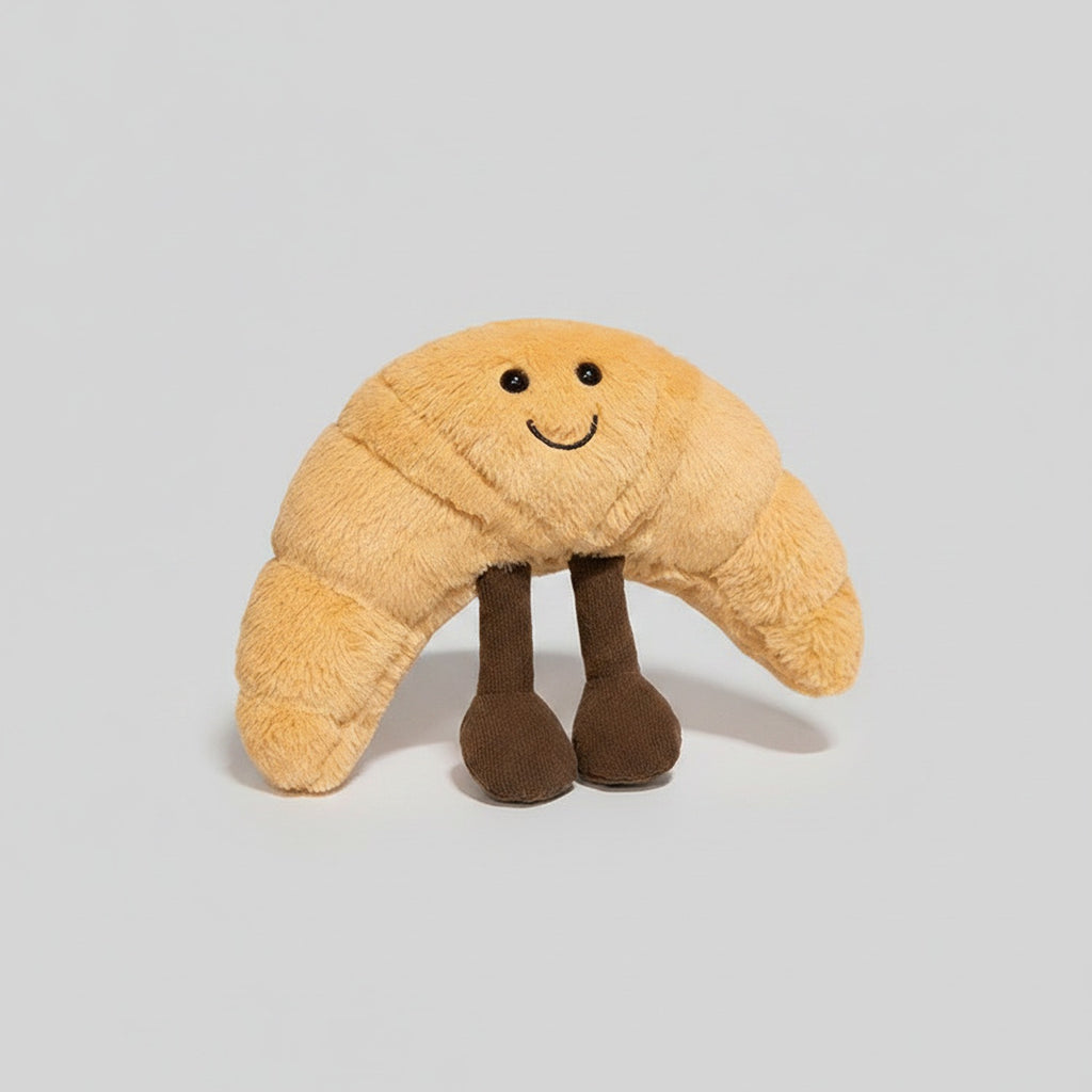 Cute Beige Bunny Plush Toy With Brown Feet