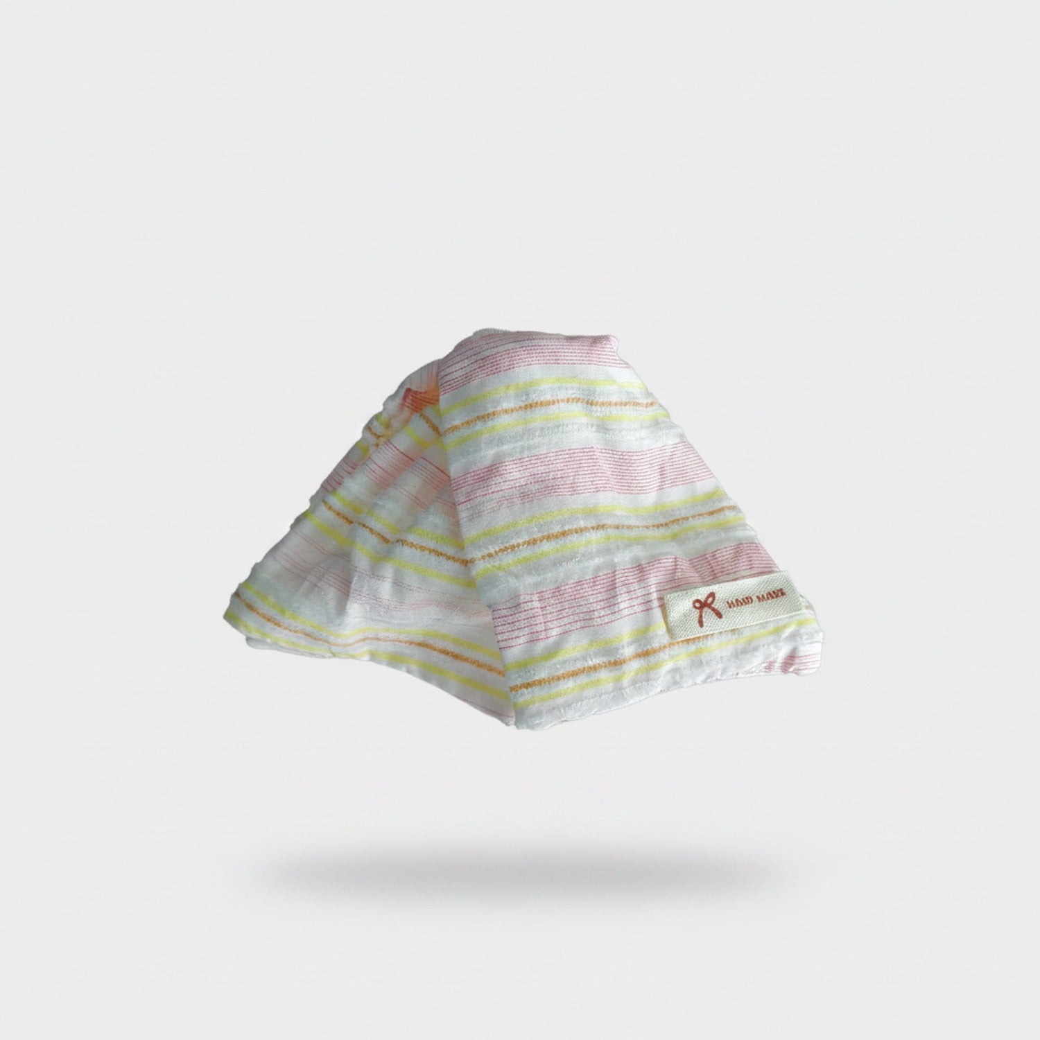 Striped Pastel Hair Claw Clip With Bow