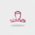 Pink Paw Print Hair Claw Clip