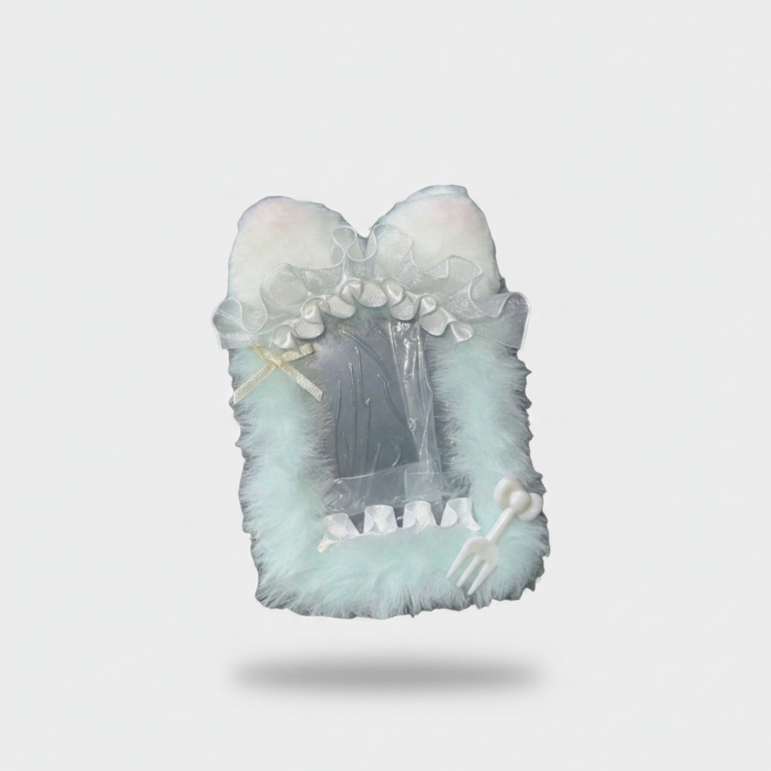 Fluffy Angel Wing Pearl Phone Charm Strap