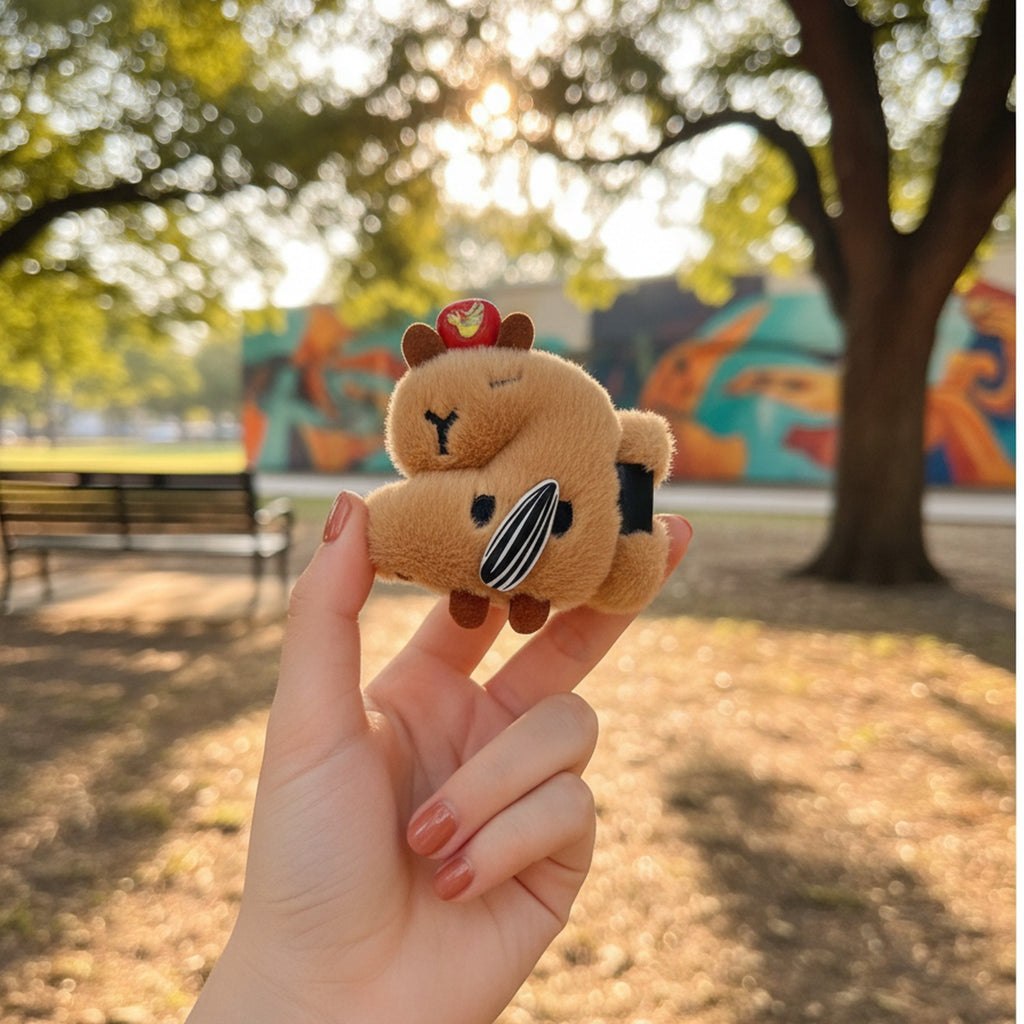 Cute Bear Plush Hair Claw Clip