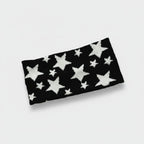 Star Knit Headband Wrap - Black