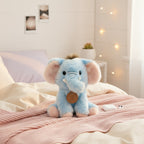 Blue Plush Elephant Stuffed Animal With Charm