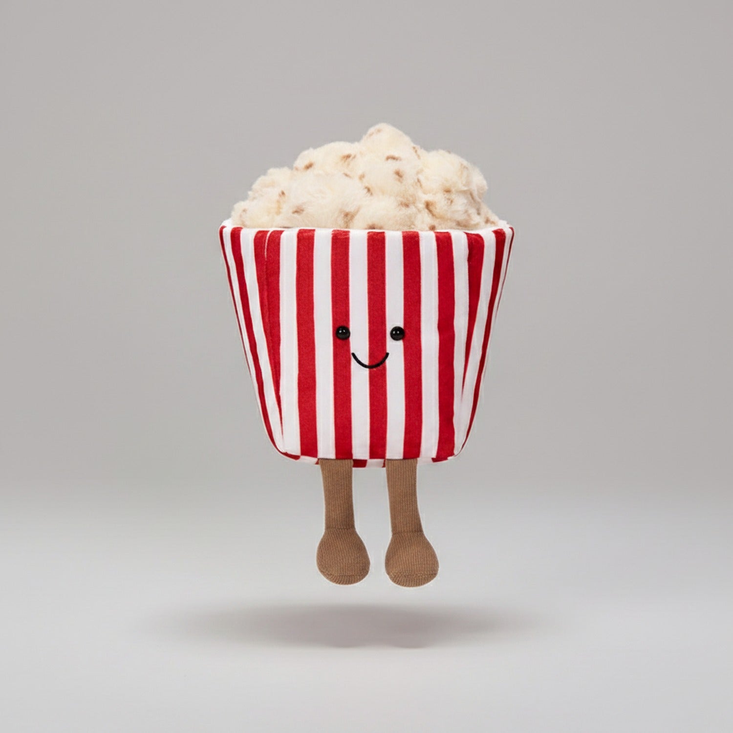 Popcorn Striped Red White Plush Toy