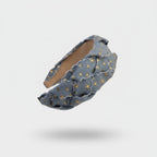 Blue Star Ruched Padded Headband