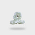 Translucent Jade Green Flower Hair Claw Clip