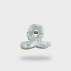 Translucent Jade Green Flower Hair Claw Clip