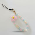 Beaded Flower Acrylic Keyring Charm