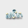 Blue Heart Charm Hair Claw Clip