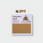 Happy Capybara Duck Greeting Card