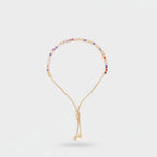Rainbow Gemstone Beaded Adjustable Bracelet