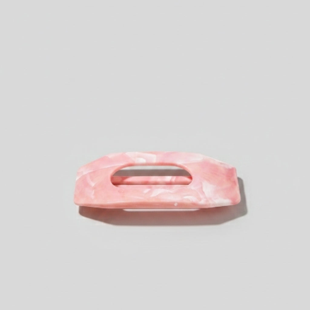 Pink Marble Hair Claw Clip