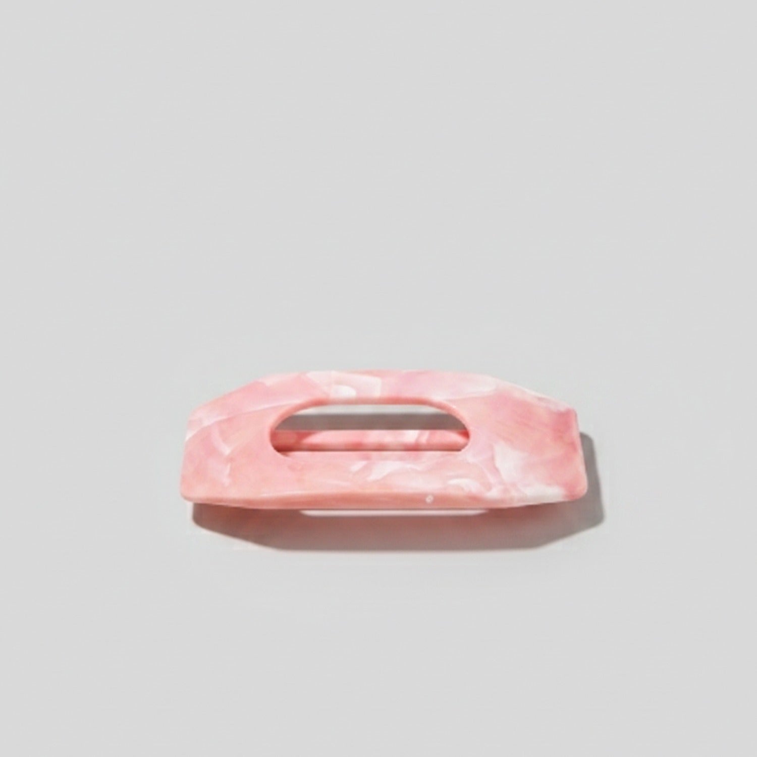 Pink Marble Hair Claw Clip