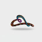 Colorful Rainbow Snake Hair Claw Clip