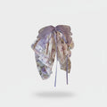 Lavender Floral Ribbon Bow Hair Claw Clip