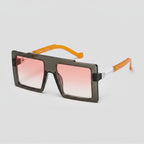 Square Oversized Gradient Pink Sunglasses