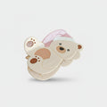 Cute Bear Hair Claw With Mirror Charm