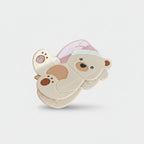 Cute Bear Hair Claw With Mirror Charm