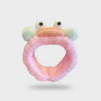 Pastel Fuzzy Frog Eye Hair Band