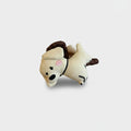 Cream Puppy Hair Claw Clip