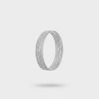 Silver Mesh Beaded Stackable Bracelet
