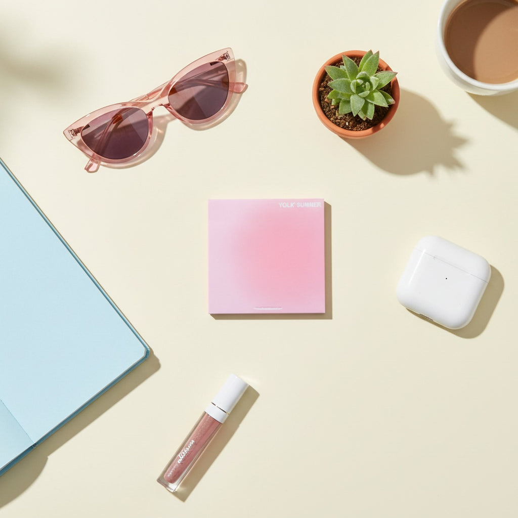 Pastel Lemon Gradient Square Notebook