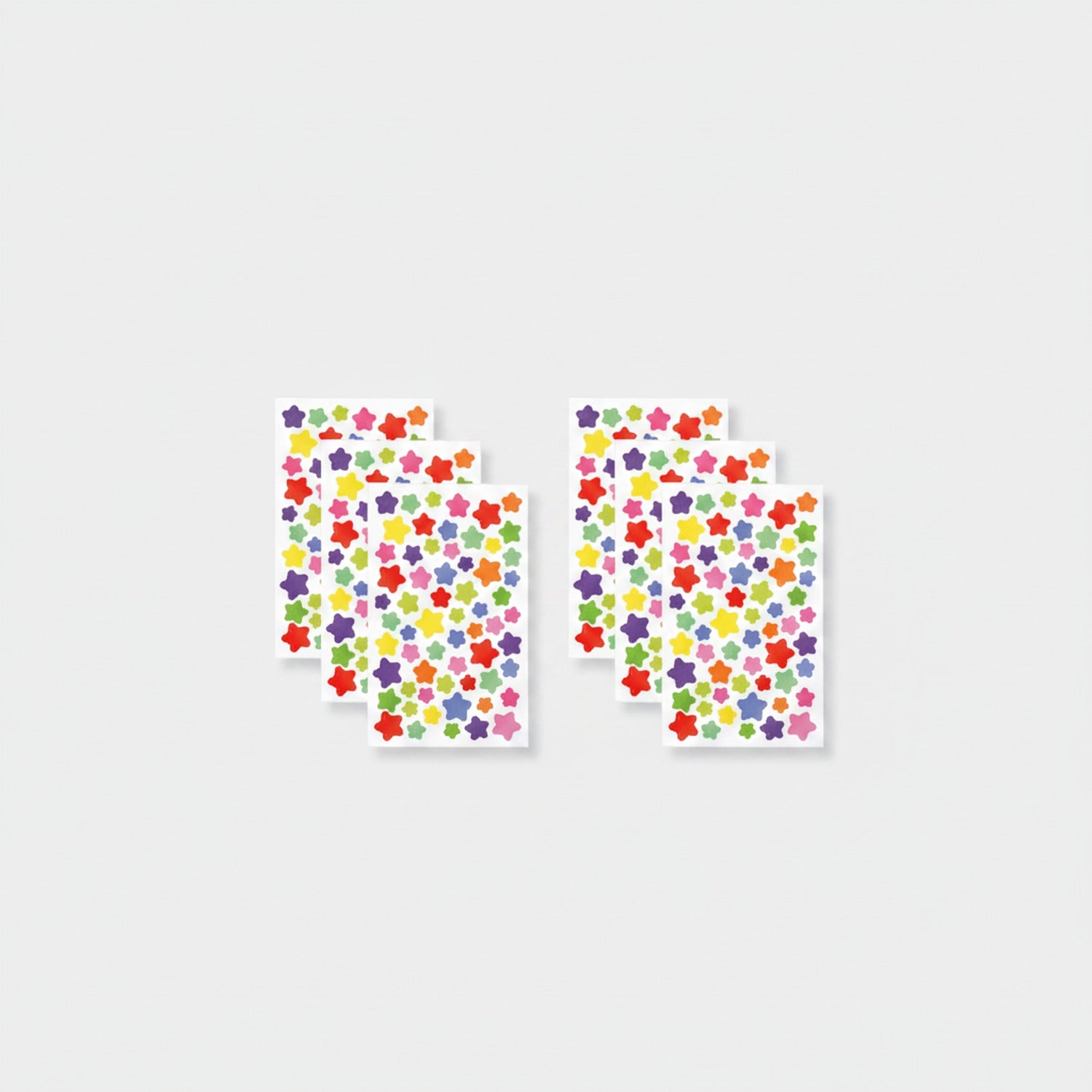 Colorful Star Sticker Sheets Pack