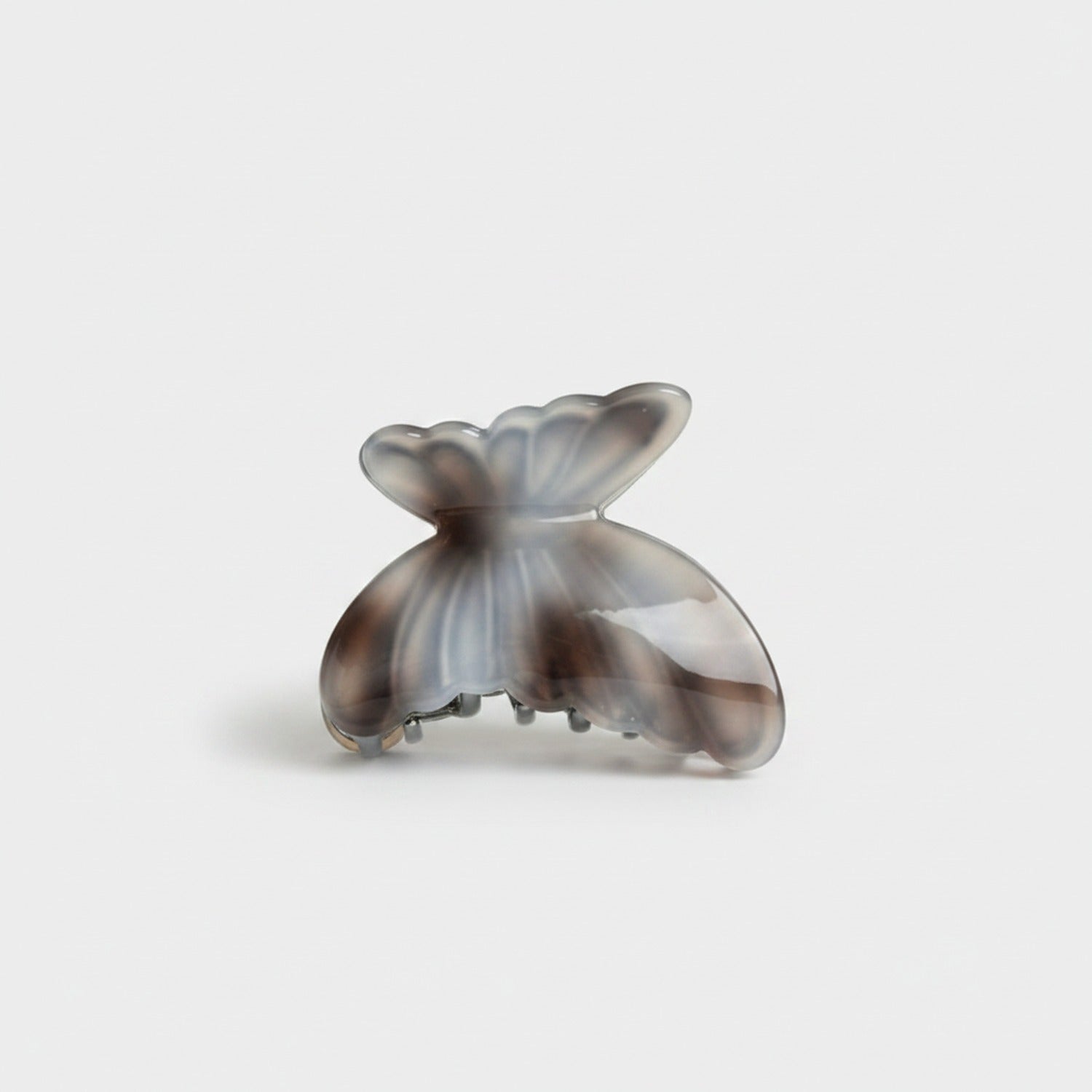 Pink Marbled Butterfly Hair Claw Clip