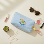 Lime Green Rocking Horse Cosmetic Bag With Charm