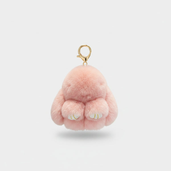 Fluffy Bunny Paw Charm Keyring - Bean Paste 10cm