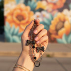 Pearl Beaded Phone Strap With Heart Charm