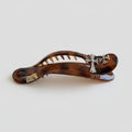 Tortoiseshell Hair Claw With Silver Cross Charm