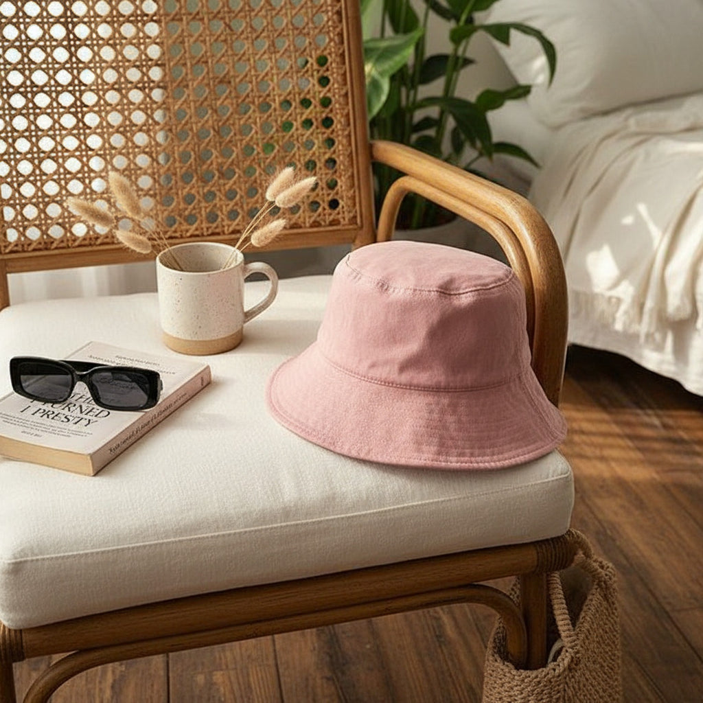 Pink Bucket Hat Classic Canvas