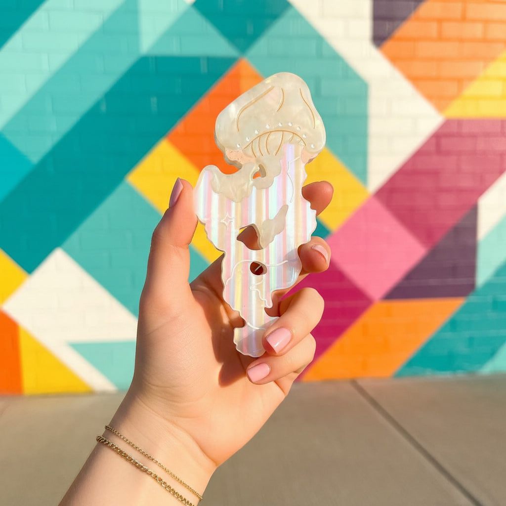 Iridescent Jelly Hair Claw Clip