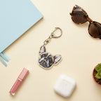 French Bulldog Acrylic Keyring Charm