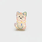 Colorful Rainbow Kitty Hair Claw Clip