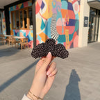 Black Rhinestone Star Hair Claw Clip