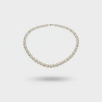 Pearl Beaded Necklace Cream Classic Strand
