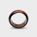 Polished Brown Wood Bangle Bracelet