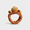 Teddy Bear Fuzzy Hairband With Charm