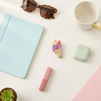 Ice Cream Cone Hair Claw Clip With Strawberry Top
